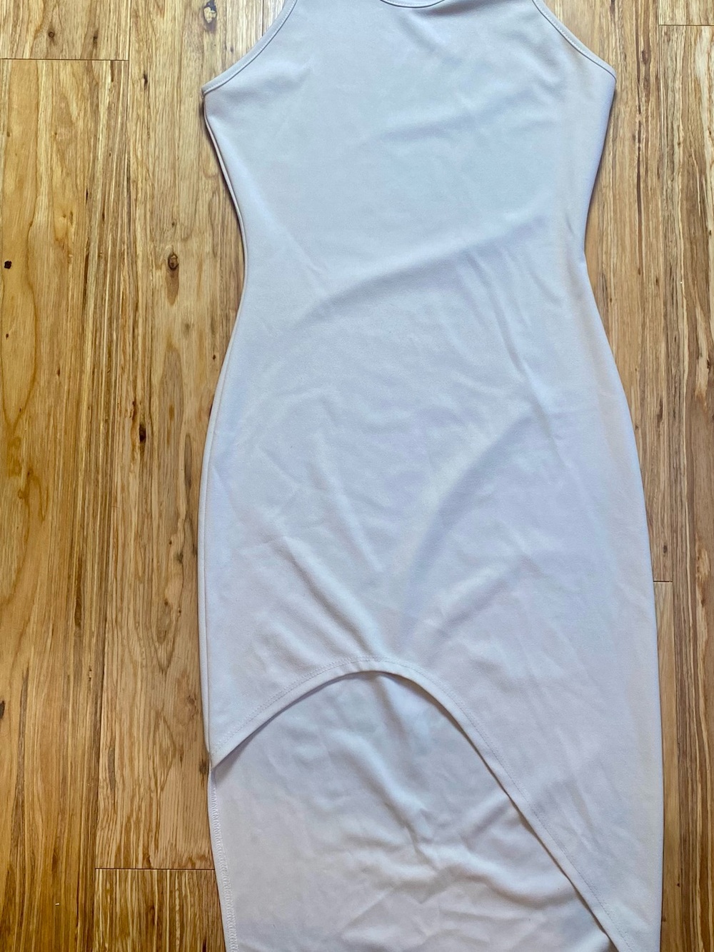 free press cream Asymmetrical Hem Bodycon Dress